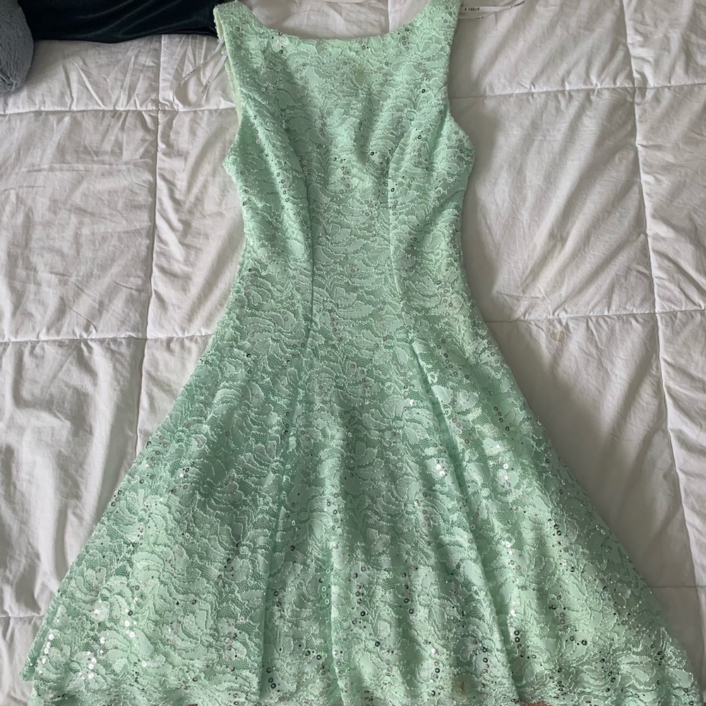 Tiffany blue/green sparkly dress